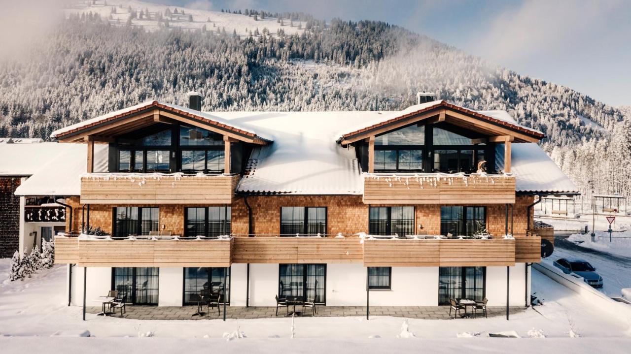 Alpin Lodges - Moderne Appartements Mit Zugang Zu 3000 Qm Spa Panoramahotel Oberjoch Bad Hindelang Exterior foto